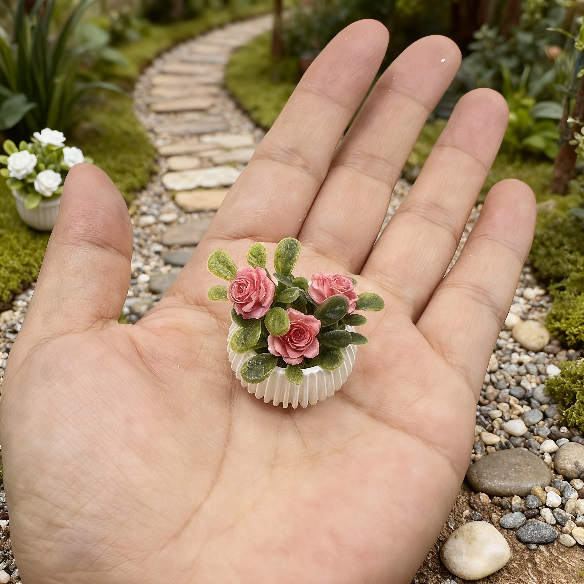 Badminton Live - 1pc Miniature Rose Plant Potted Plants,
