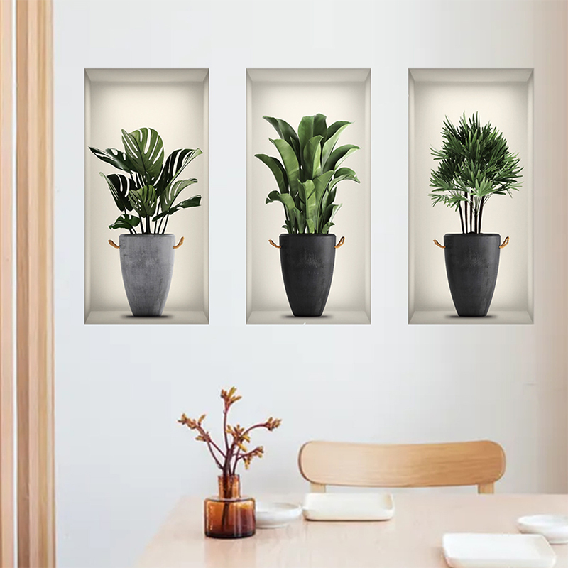 Badminton Live - 3 Sheets Green Plant Potted Plant