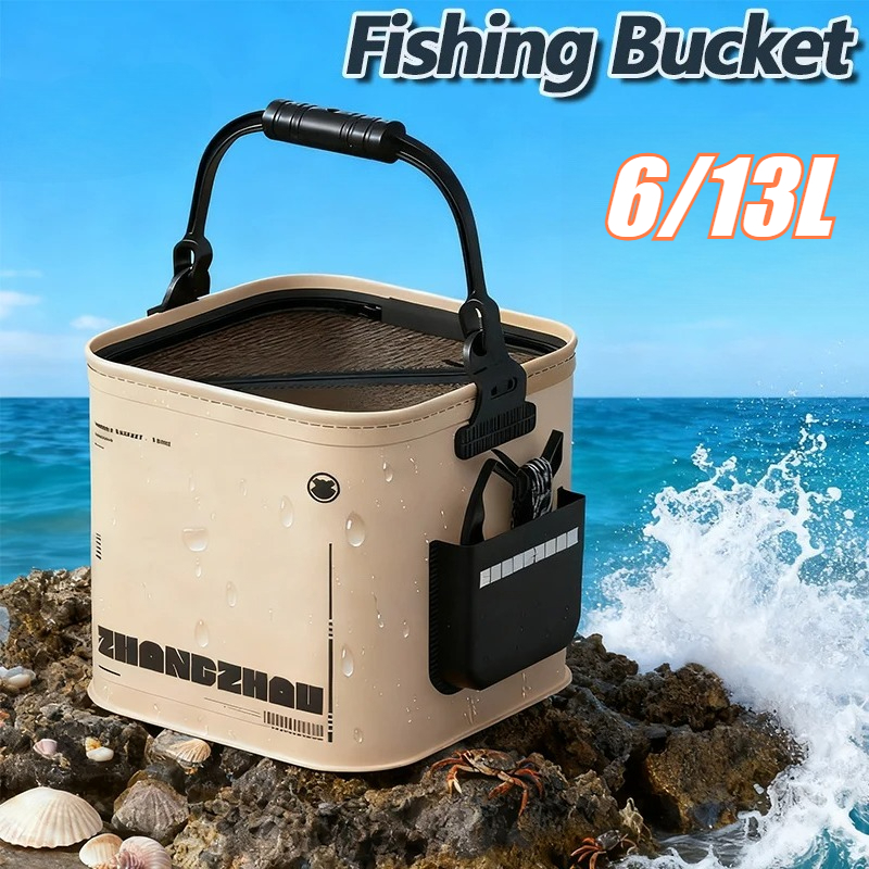 Badminton Live - Foldable Portable Outdoor Fishing Bucket with