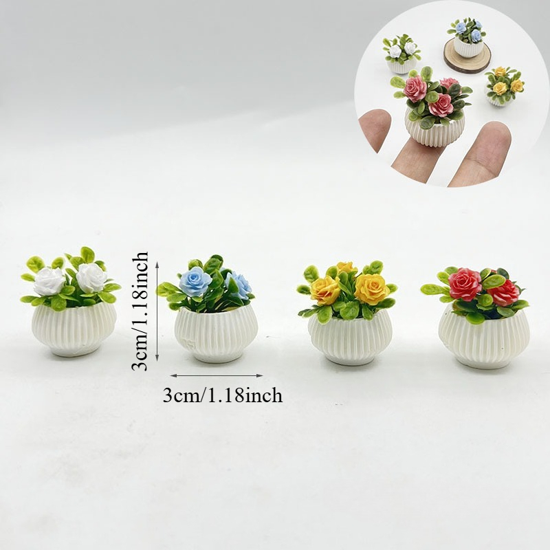 1pc Miniature Rose Plant Potte - Badminton Live recension och pris