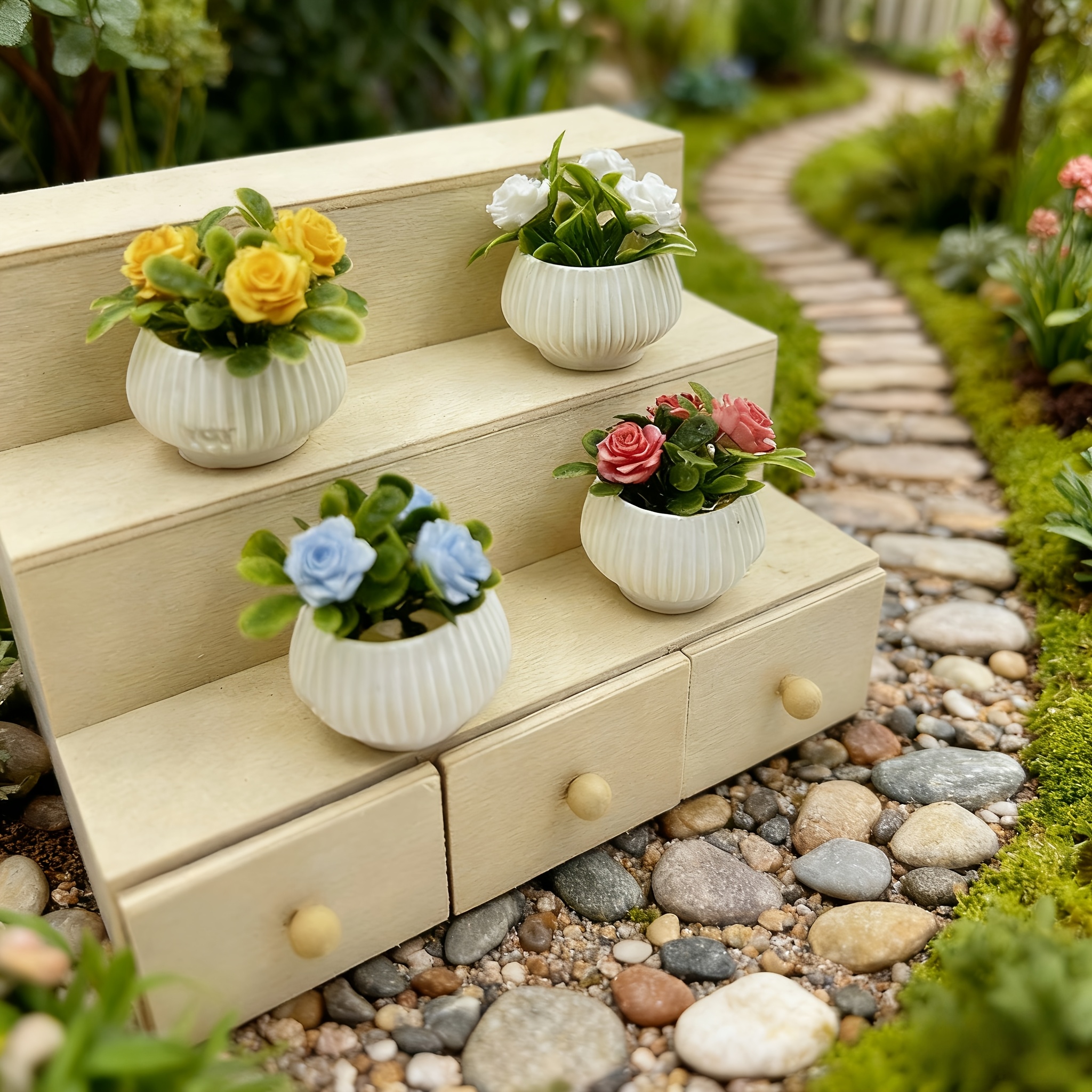 1pc Miniature Rose Plant Potte - Badminton Live recension och pris