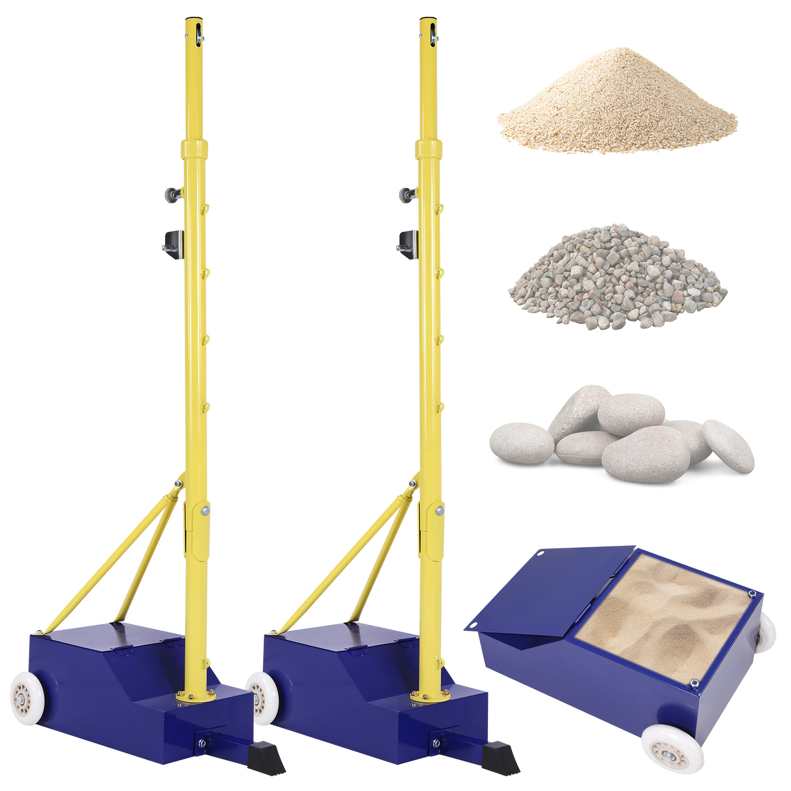 Volleyball Poles Heavy Duty Ba - Badminton Netting recension och pris