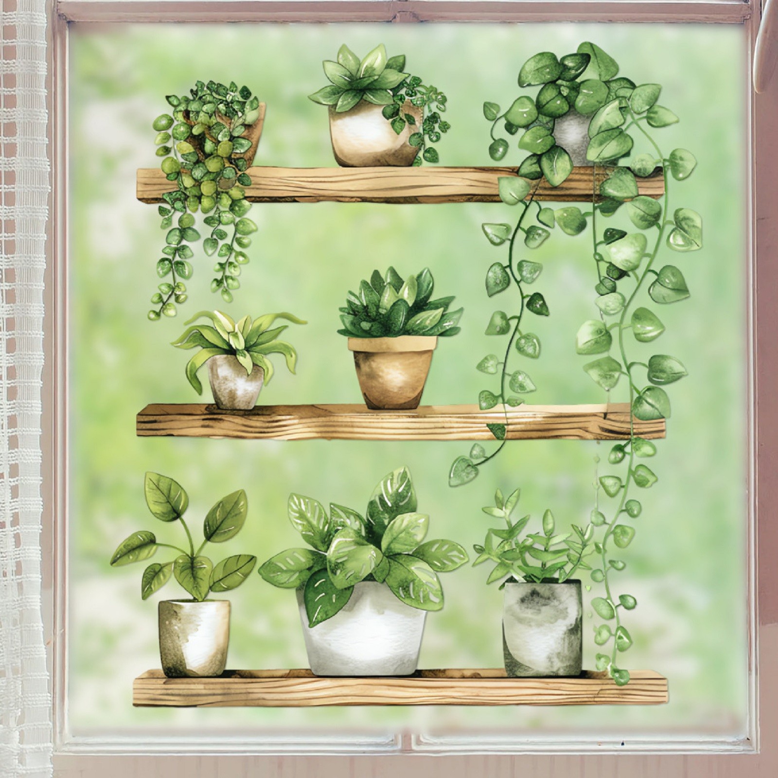 1pc Green Plant Potted Cute Ca - Badminton Live recension och pris