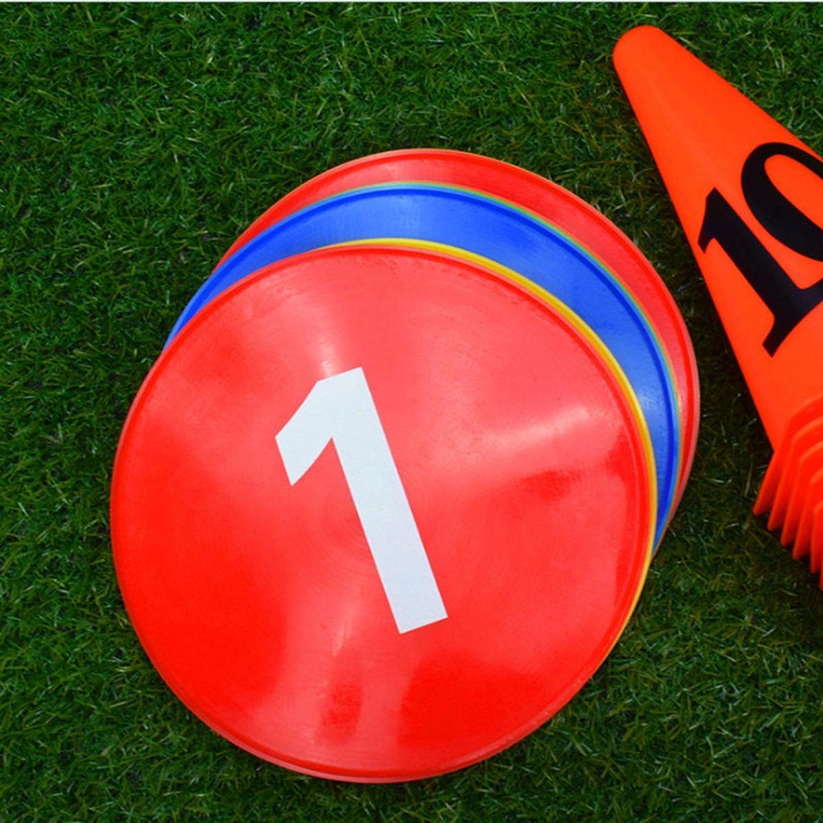 Soccer Flat Cones PVC Markers  - Court Marker Cone recension och pris