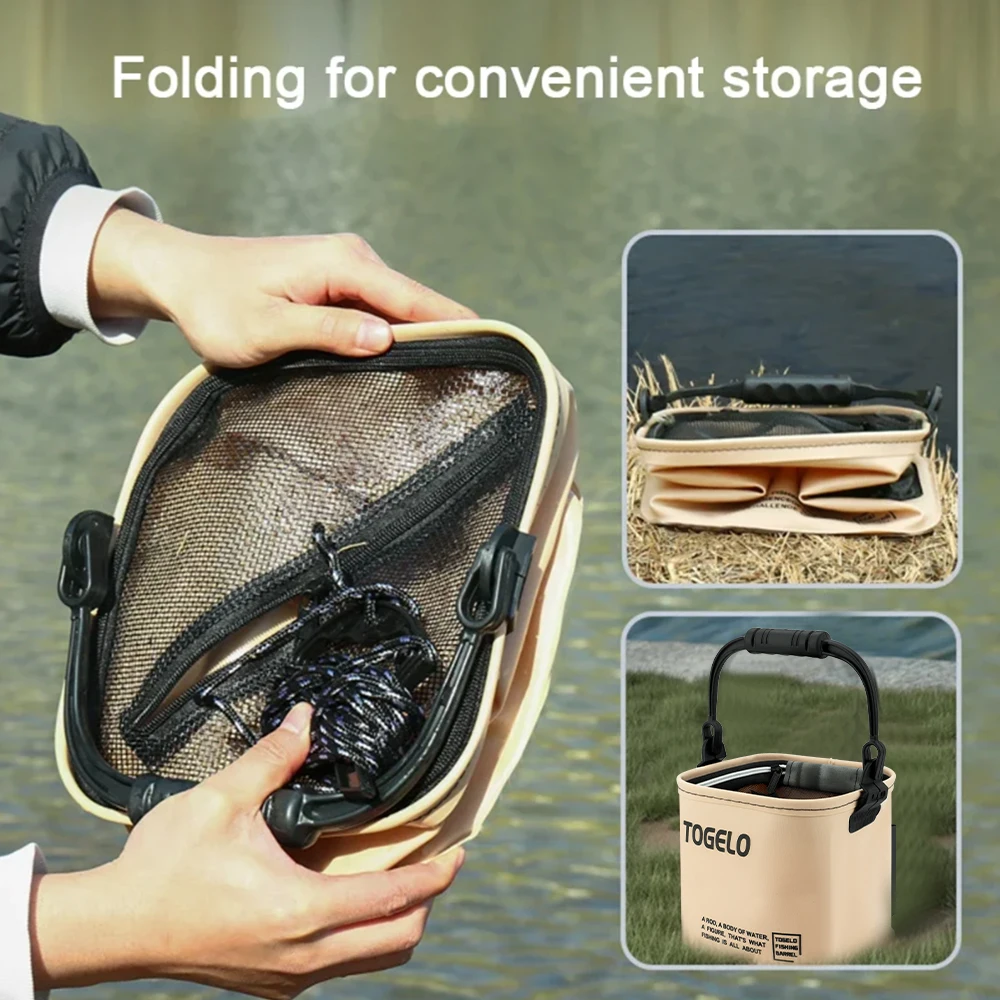Outdoor Fishing Bucket Foldabl - Badminton Live recension och pris