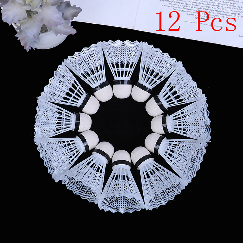 12Pcs Plastic Badminton Shuttl - Badminton Nylon Shuttlecock recension och pris