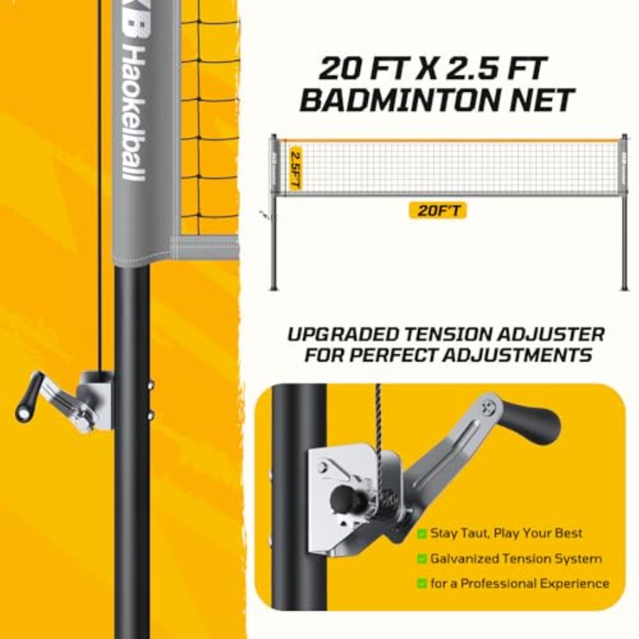 Backyard outdoor badminton set - Badminton Netting recension och pris