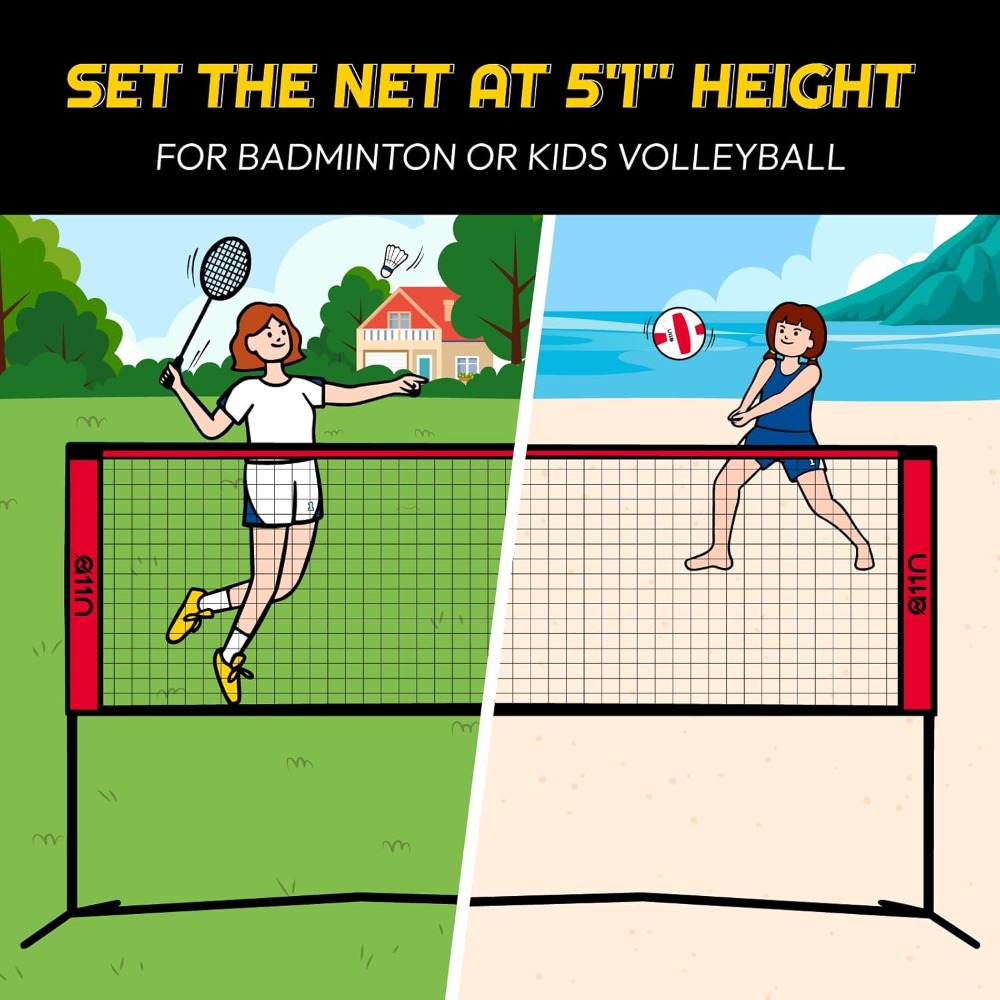 Adjustable Badminton Net - Mul - Badminton Netting recension och pris
