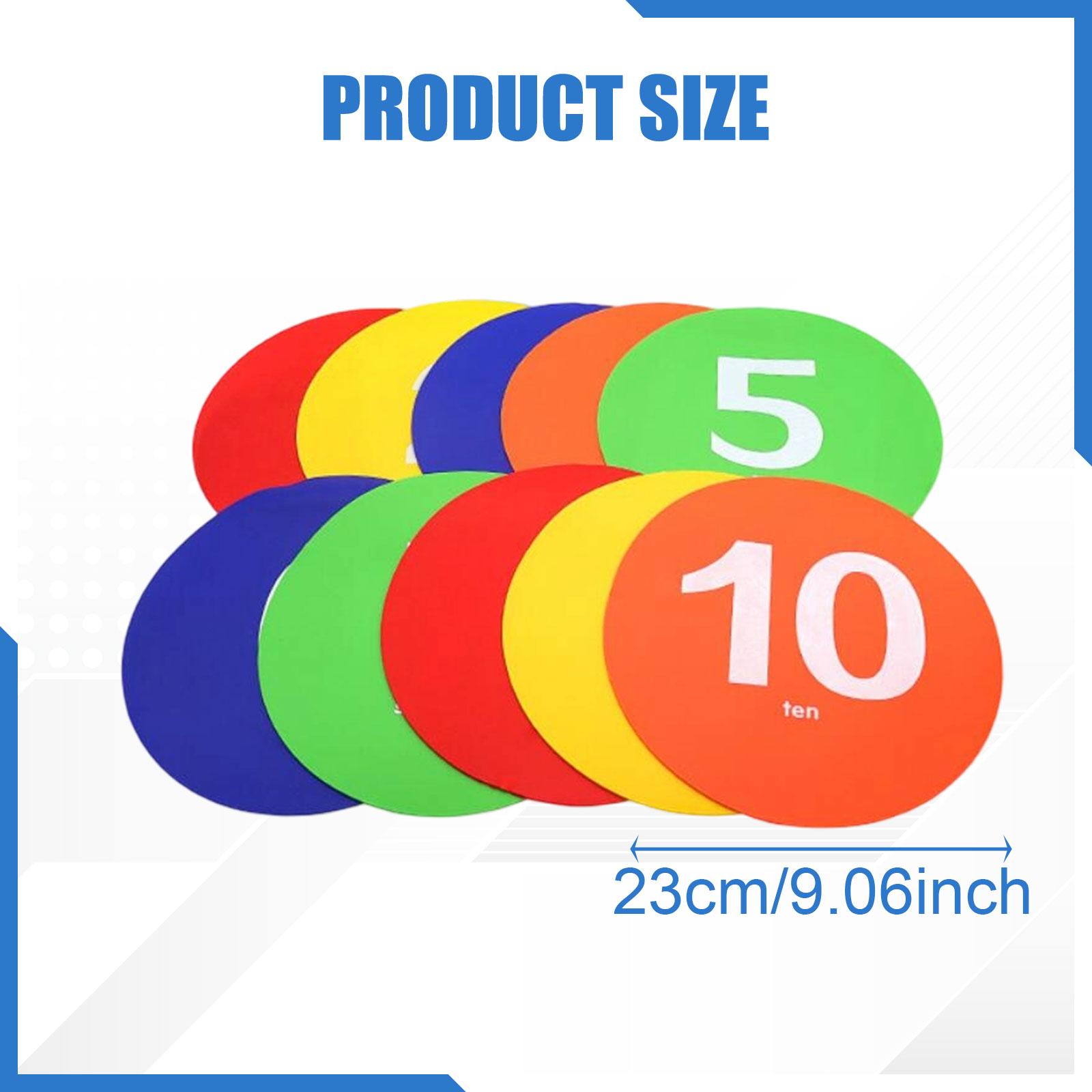 Flat Cone Spots Markers Colorf - Court Marker Cone recension och pris
