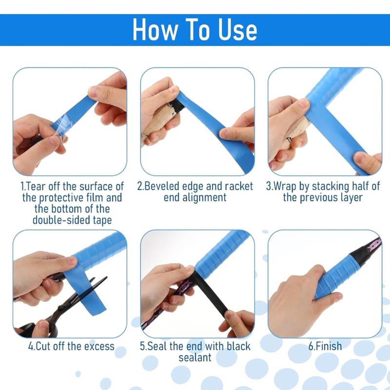 ●12Pcs Racket Grip Tape For Ba - Badminton Grip Tape recension och pris