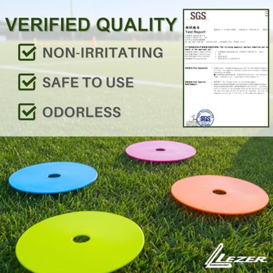 Flat Cones Spot Markers Soccer - Court Marker Cone recension och pris