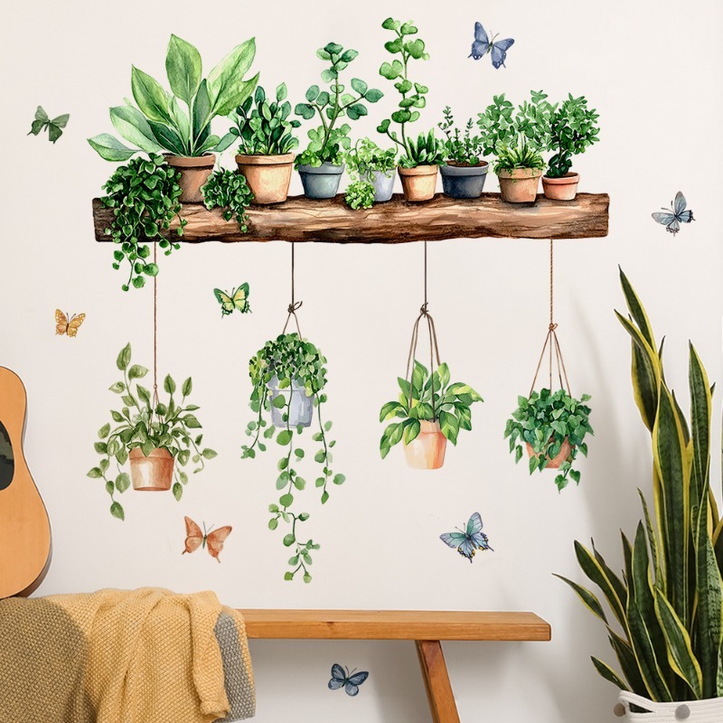 3D Potted Green Plant Shelf Wa - Badminton Live recension och pris