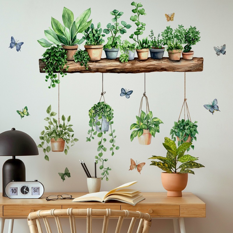 3D Potted Green Plant Shelf Wa - Badminton Live recension och pris