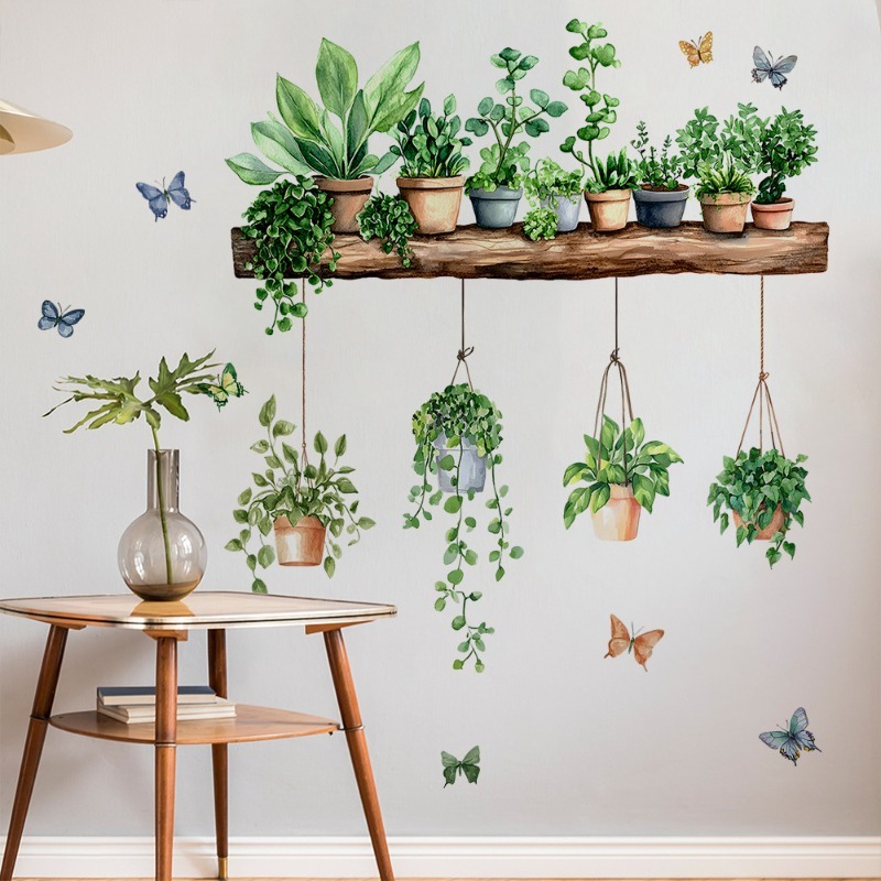 3D Potted Green Plant Shelf Wa - Badminton Live recension och pris
