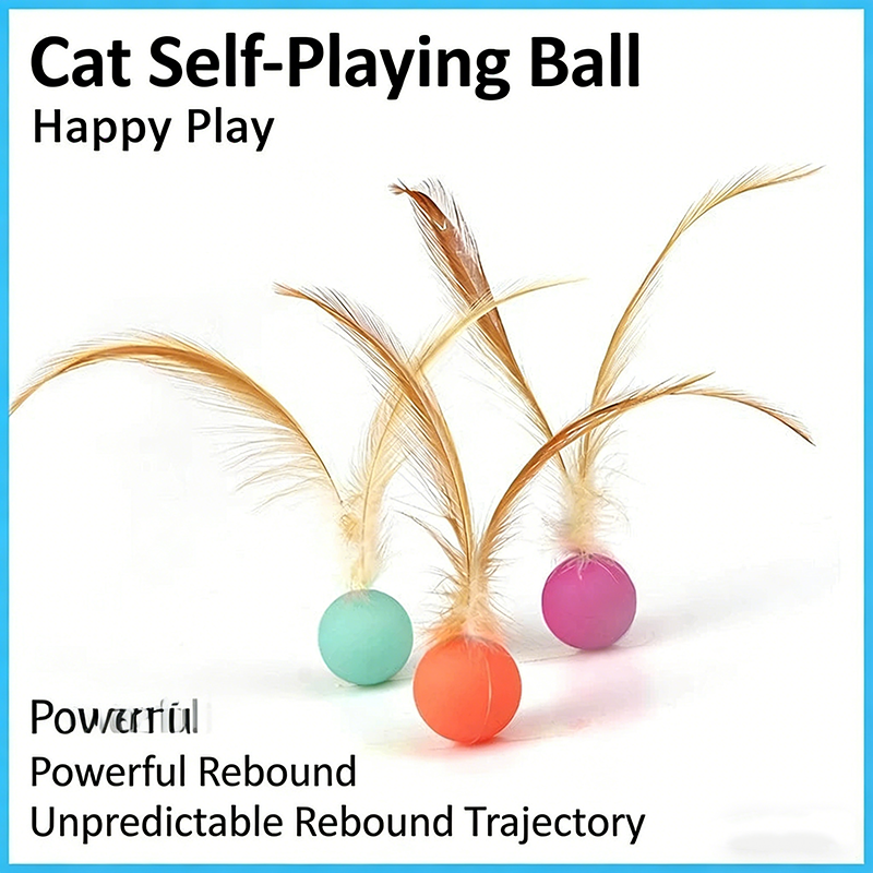 Soft Elastic Bouncy Cat Toy Lu - Badminton Bwf recension och pris
