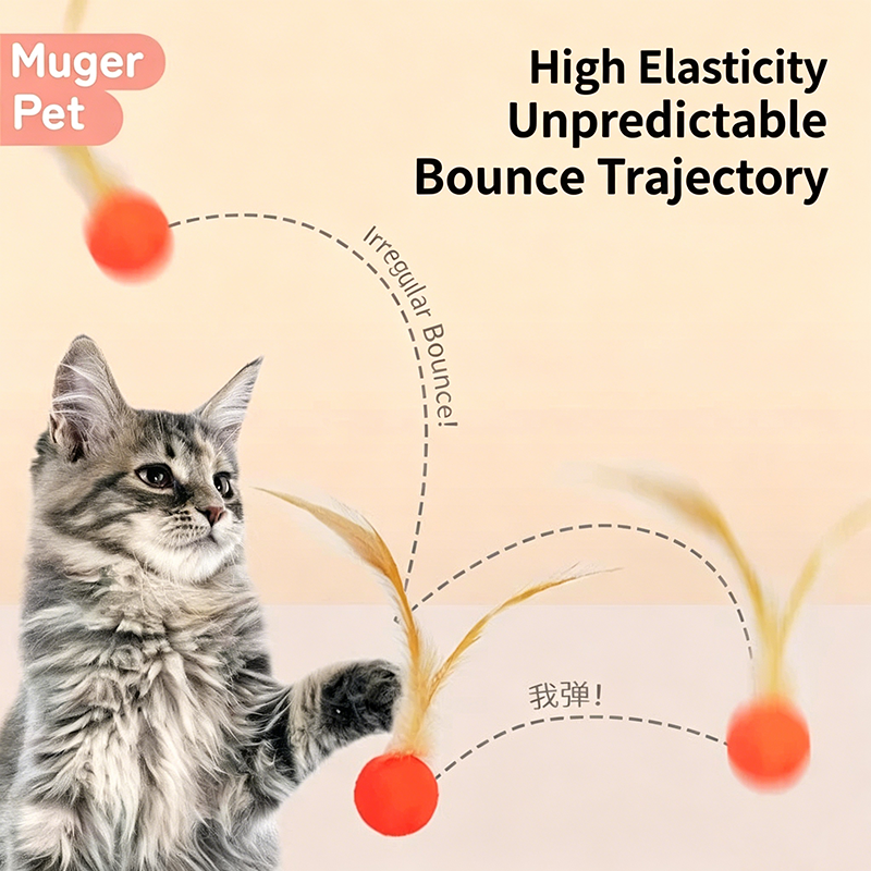 Soft Elastic Bouncy Cat Toy Lu - Badminton Bwf recension och pris