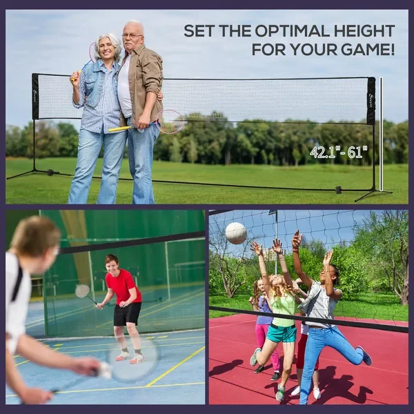 Adjustable Outdoor Game Set wi - Badminton Fun Game recension och pris