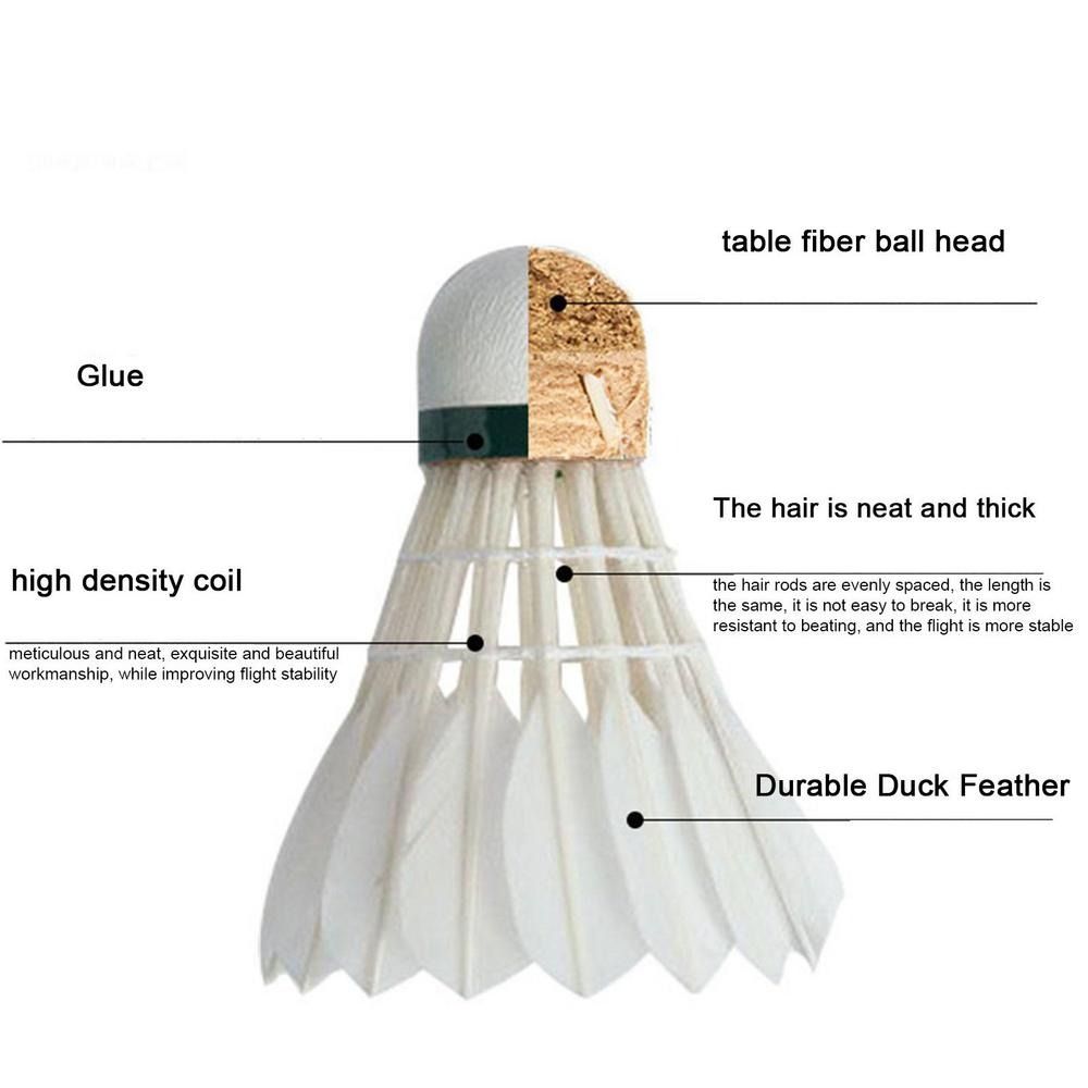 3/6/12Pcs New White Badminton  - Badminton Bwf recension och pris