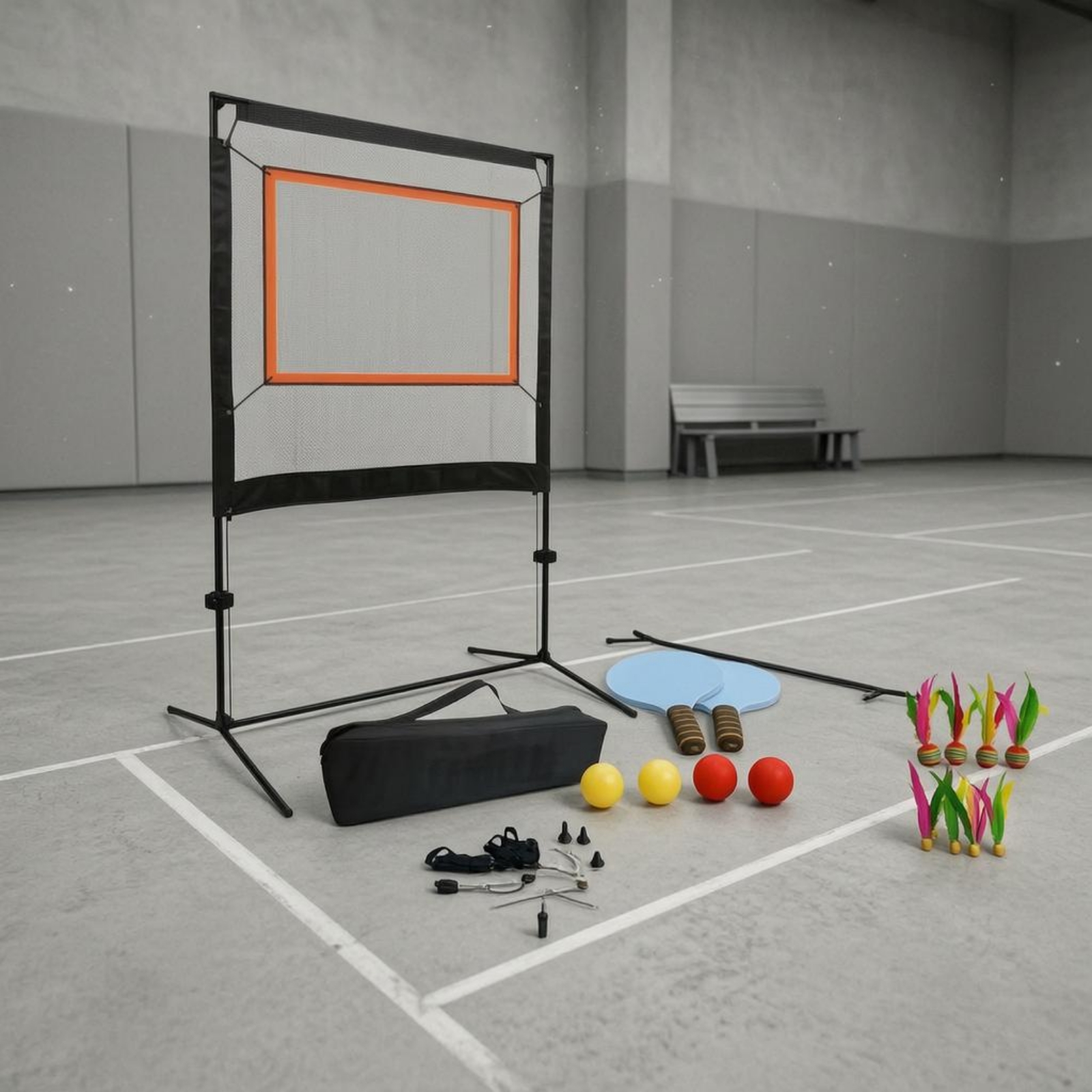 Badminton Practice Net with Ca - Badminton Netting recension och pris