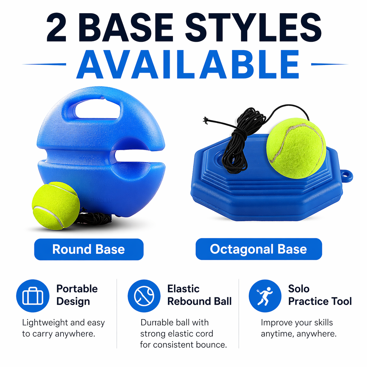 Portable Tennis Trainer Reboun - Badminton Smash recension och pris