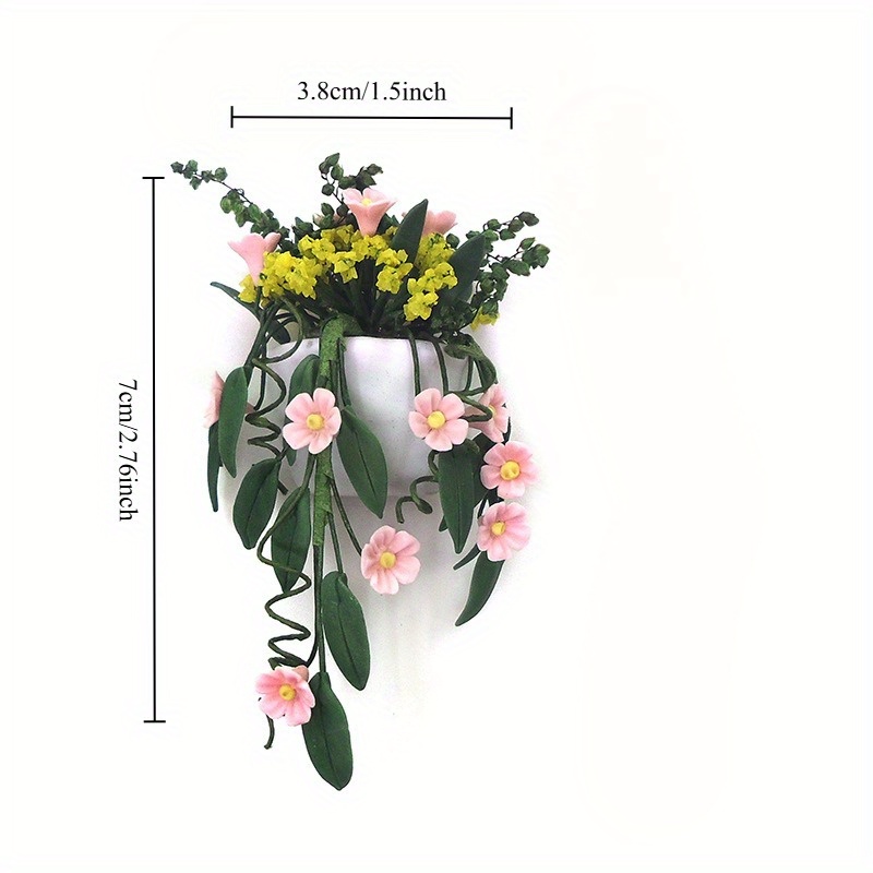 Mini Clay Flower White Wall Ha - Badminton Live recension och pris