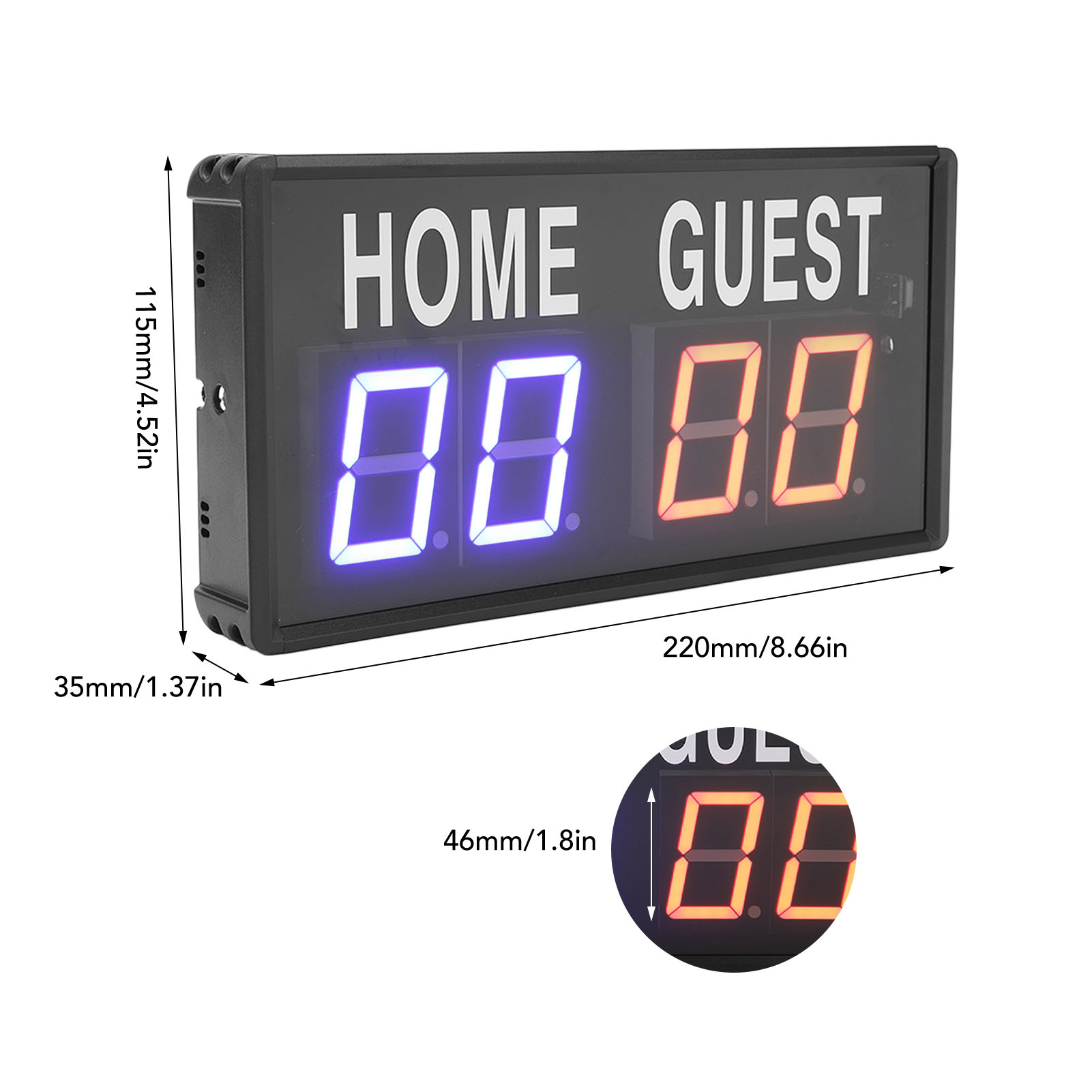 Electronic Scoreboard Aluminum - Scoreboard Digital recension och pris