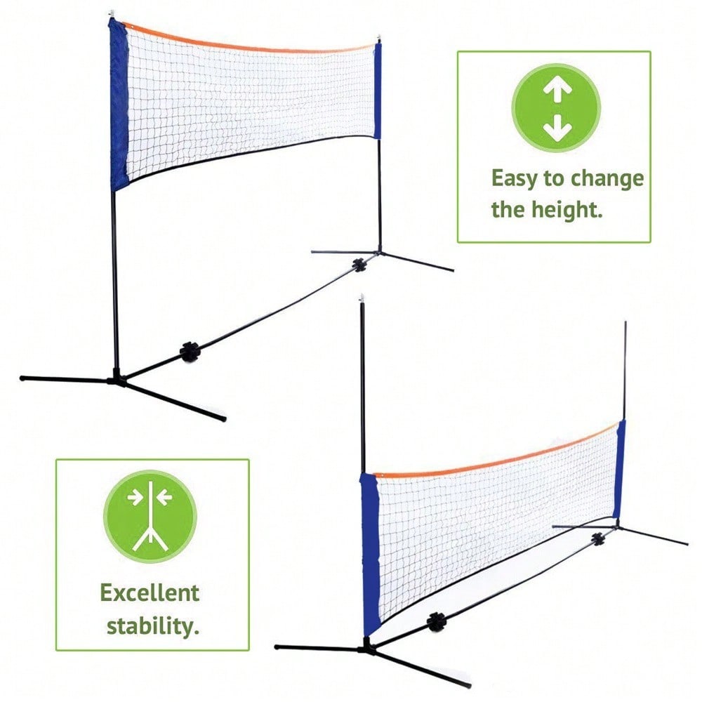10x5FT Portable Adjustable Bad - Badminton Netting recension och pris